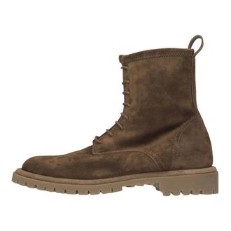 Officine Creative Botas de Combate de Ante - Shoes - Mujer - Marr&oacute;n - 36 EU
