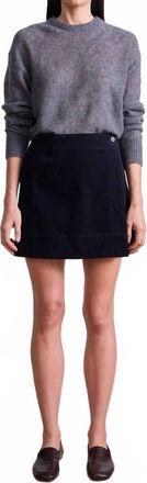 Apiece Apart Marta Mini Skirt In Midnight