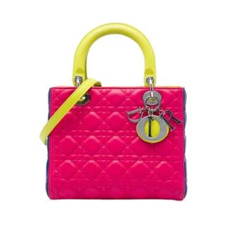 Dior Pre-owned Lady Dior - Dames - Vintage Handtas - Veelkleurig - ONE Size - Leer - Vintage