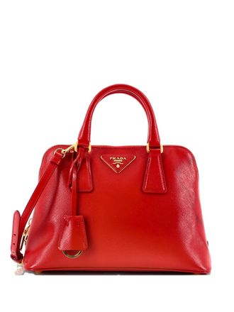 Prada Promenade Bag Saffiano Leather Small satchel - Rood