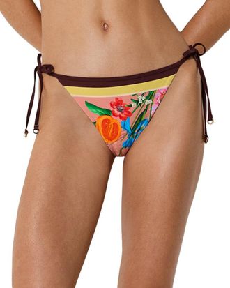 Reiss Tina Floral Print Side Tie Bikini Bottom