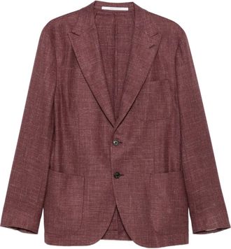 Eleventy Blazer met enkele rij knopen - Rood