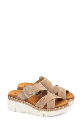 Pikolinos Gomera Wedge Sandal in Desert at Nordstrom, Size 5.5-6Us