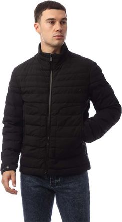 HUGO BOSS Mens Coldio Solid Patterned Puffer Jacket in Black - Size 38 (Chest)