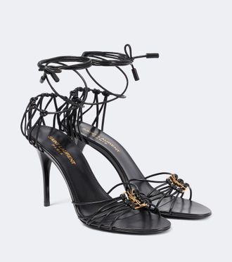 Saint Laurent Babylone 90 leather sandals
