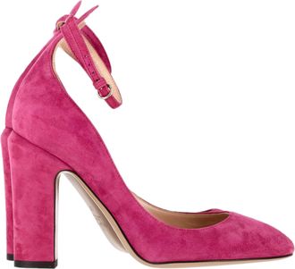 Valentino Pre-owned Womens Tan-go Pumps In Pink Suede - Rose - Size EU 37