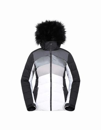 Mountain Warehouse Womens Mountain Warehouse Womens/Ladies Cascade Padded Ski Jacket - Multi/White - Size: 14