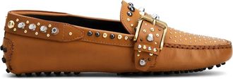 Tod's Mocassini Gommino con fibbia - Marrone