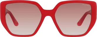 Guess Brown Gradient Cat Eye Ladies Sunglasses GU7892 66F 55