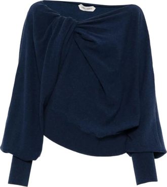 Alberta Ferretti Maglia - Dames - Blouses - Blauw - L - Kasjmier - Overhemden