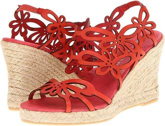 Eric Michael Jillian Womens Wedge Shoes Red : EU 40 (US Womens 9.5-10) M (B), Leather