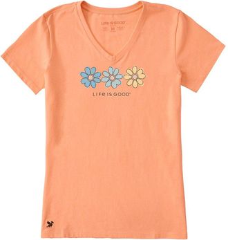 Life is good Crusher V-Neck T-Shirt