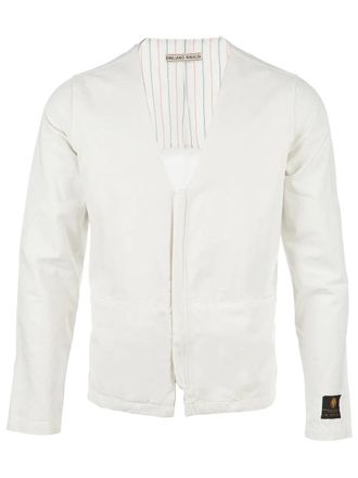 Emiliano Rinaldi V-neck jacket - Wit