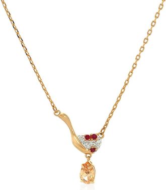 Swarovski Cariti Red Bean Ice Pendant Necklace