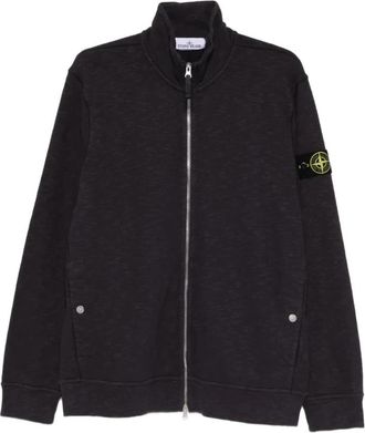Stone Island Sweatshirt met rits - Heren - Vesten met rits - Zwart - XL - Hoodies & sweatvesten