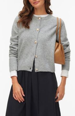 Vero Moda Fiona Long Sleeve Cardigan in Light Grey Melange at Nordstrom Rack, Size X-Large