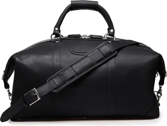 Korchmar Twain 22 Leather Weekender in Black at Nordstrom