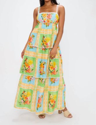 Show me your Mumu Peyton Midi Dress In Yellow