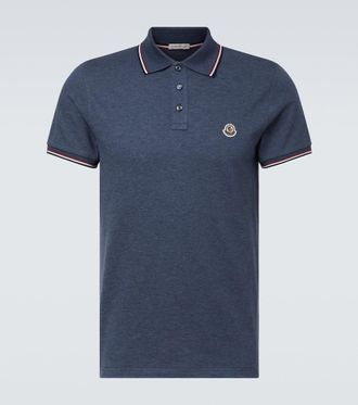Moncler Cotton piqu&eacute; polo shirt