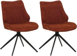 Hhg Hhg - Juego De 2 Sillas De Comedor 026, Silla De Cocina, Giratoria Con Retorno Autom&aacute;tico, Tela/textil Chenilla (320 G/m&sup2;) Oeko-tex, Verde Petr&oacute;leo