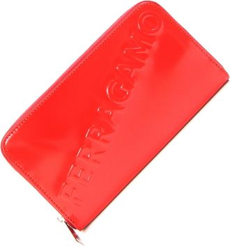 Ferragamo Leather Long Wallet (Bi-Fold) (Pre-Owned)