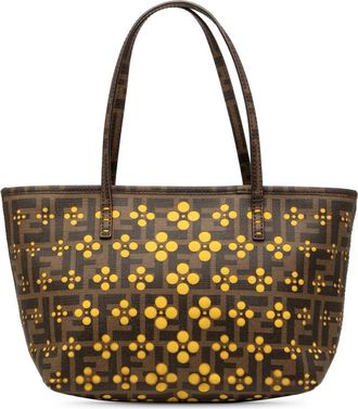 Fendi Pre-owned Fendi Small Perforated Zucca Spalmati Roll Tote Ladies SFFL9KFAYCPJLZUD
