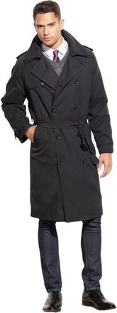 London Fog Iconic Belted Trench Raincoat