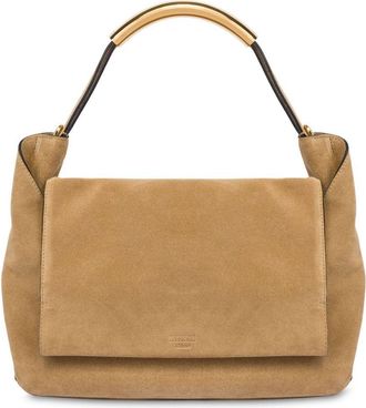 Moschino Borsa tote Handle Me in pelle scamosciata - Toni neutri