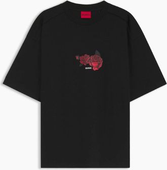 HUGO BOSS Mens HUGO Domans T-Shirt 001 Black - Size: 38