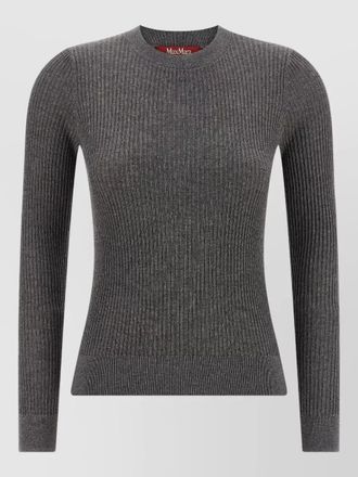 Max Mara marabu crew neck sweater ribbed sparkling