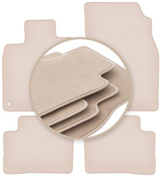 OEM Alfombrillas Premium Beige Para: Nissan Qashqai Ii J11 Crossover 2013