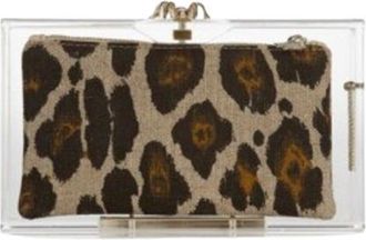 Charlotte Olympia Transparent Perspex Pandora Classic Clutch