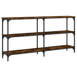 vidaXL Vidaxl - Mesa Consola Madera De Ingenier&iacute;a Roble Ahumado 150x29x75 Cm
