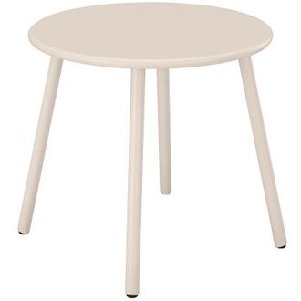 Vente-Unique Tavolino da giardino in metallo - Beige - MIRMANDE di MYLIA