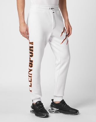 Plein Sport Jogging Trousers Scratch Men in White at Nordstrom, Size Xxx-Large