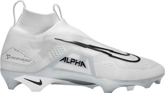 Nike Nike Alpha Menace Elite 3 White/Particle Grey/Opti Yellow/Black Mens Football Cleat., White/Pure Platinum/Black, 11 UK