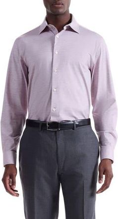 Bugatchi James OoohCotton Space Dye Button-Up Shirt in Wood Rose at Nordstrom Rack, Size X-Large