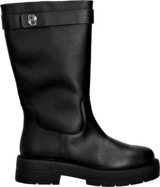 HUGO BOSS Rebby BK Bootie CBB - Dames - Hoge Laarzen - Zwart - 40 EU - Leer - Schoenen