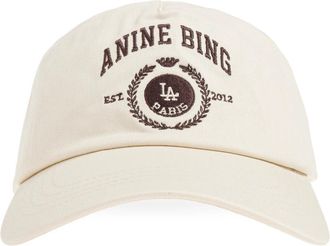 Anine Bing Jeremy Cap - Dames - Petten - Beige - ONE Size - Katoen - Accessoires