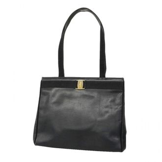 Ferragamo Navy Leather Tote Bag (Pre-Owned)