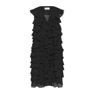 MY ESSENTIAL WARDROBE Dames, Jurken, Zwart, Maat: 2XL Poliester