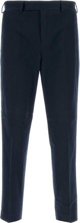 Pantaloni Torino Navy Blue Stretch Cotton Pant