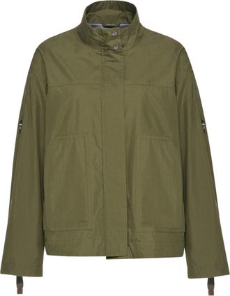 Geox Naileen Cropped High Stand Collar Jacket