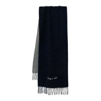Sporty & Rich Accessoires, unisex, Zwart, ONE Size, Scarves
