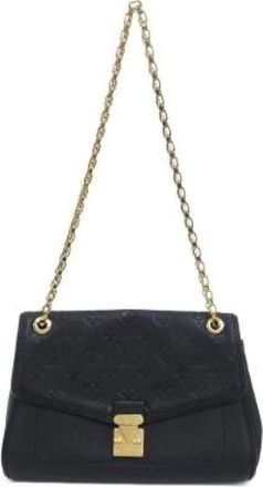 Louis Vuitton Pre-owned Saint-Germain Monogram Empreinte Shoulder Bag - Dames - Vintage Schoudertas - Zwart - ONE Size - Leer - Vintage