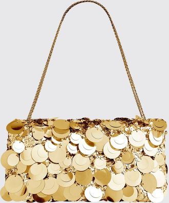 Paco Rabanne Borsa Sparkle Baguette in tessuto con paillettes ricamate