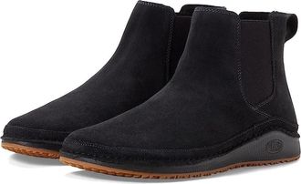 Chaco Paonia JCH109576 Womens Black Suede Slip-On Chelsea Boots RHS6187
