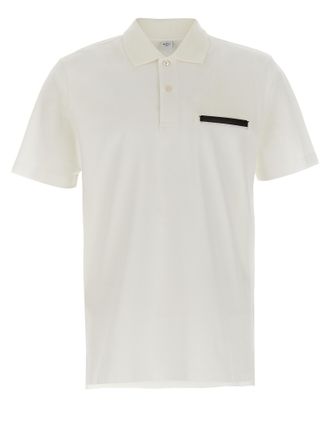 Berluti Mens Leather Tab Polo Shirt