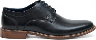 Ben Sherman Heren Zwarte Leren Oxford Brogue Formele Derby Schoenen - Pethick