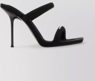 Alexander Wang nylon logo-band high-heel mules